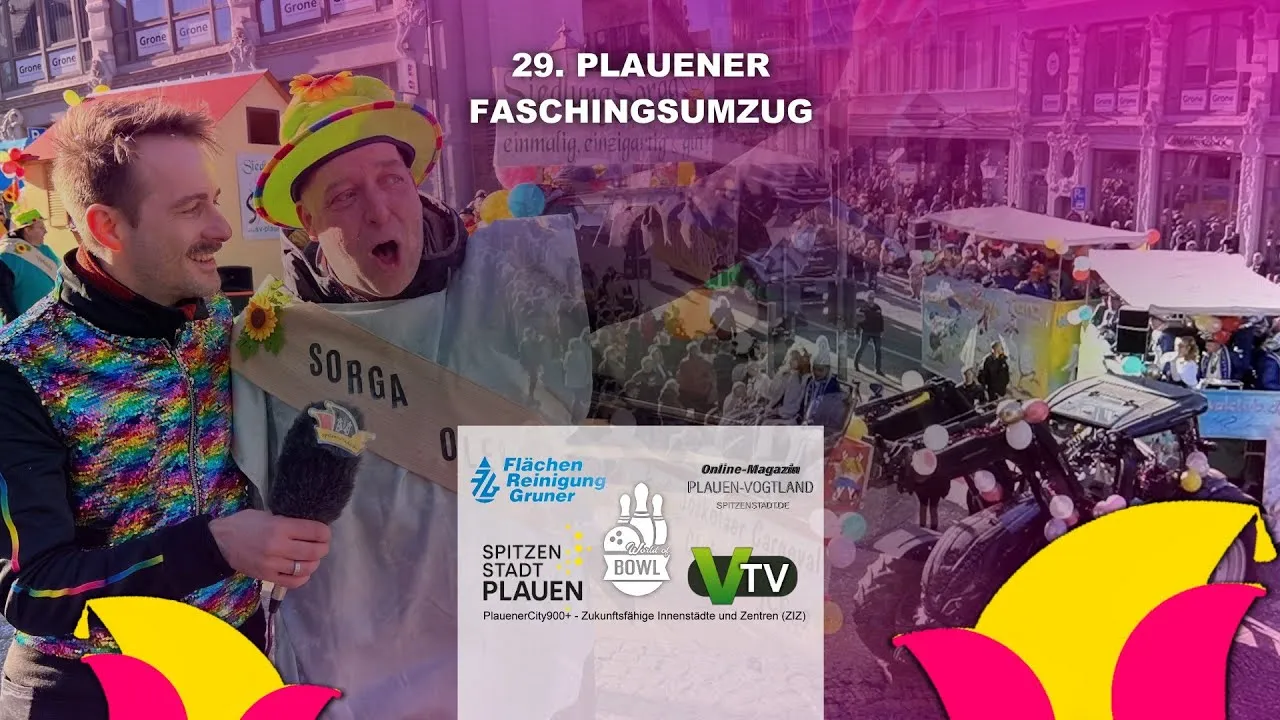 Moderation beim 29. Plauener Faschingsumzug